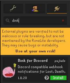 Install Dink Plugin